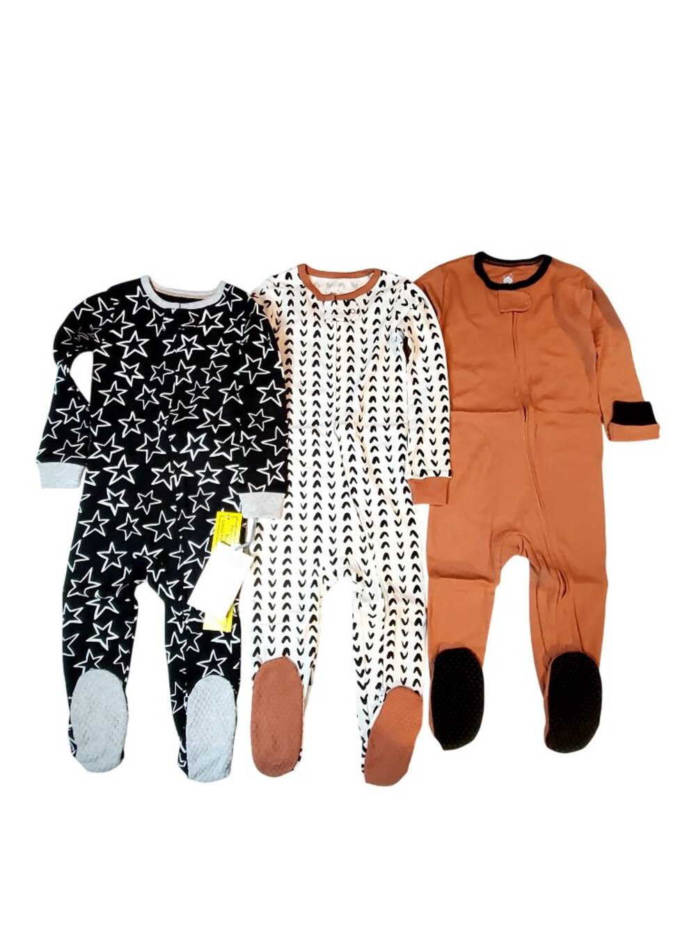 Cloud Island Cotton Baby Footed Sleeper With Non-Slip Soles & Zipper Closure 18M